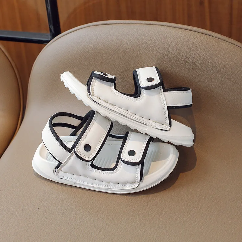 DOUBLE VELCRO SANDAL - WHITE