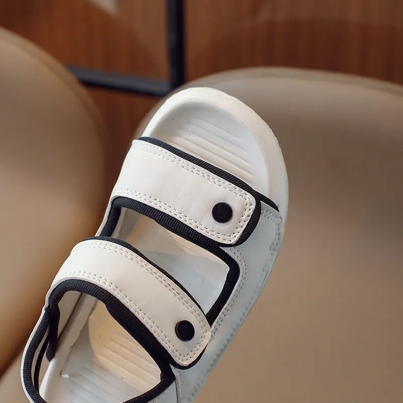 DOUBLE VELCRO SANDAL - WHITE