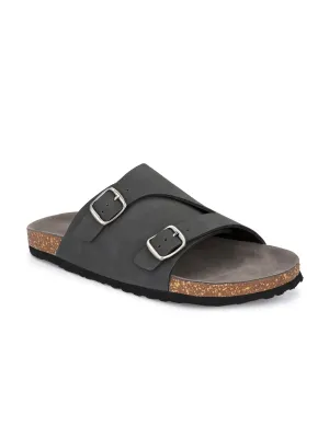 Ebony Dual-Strap Sandal