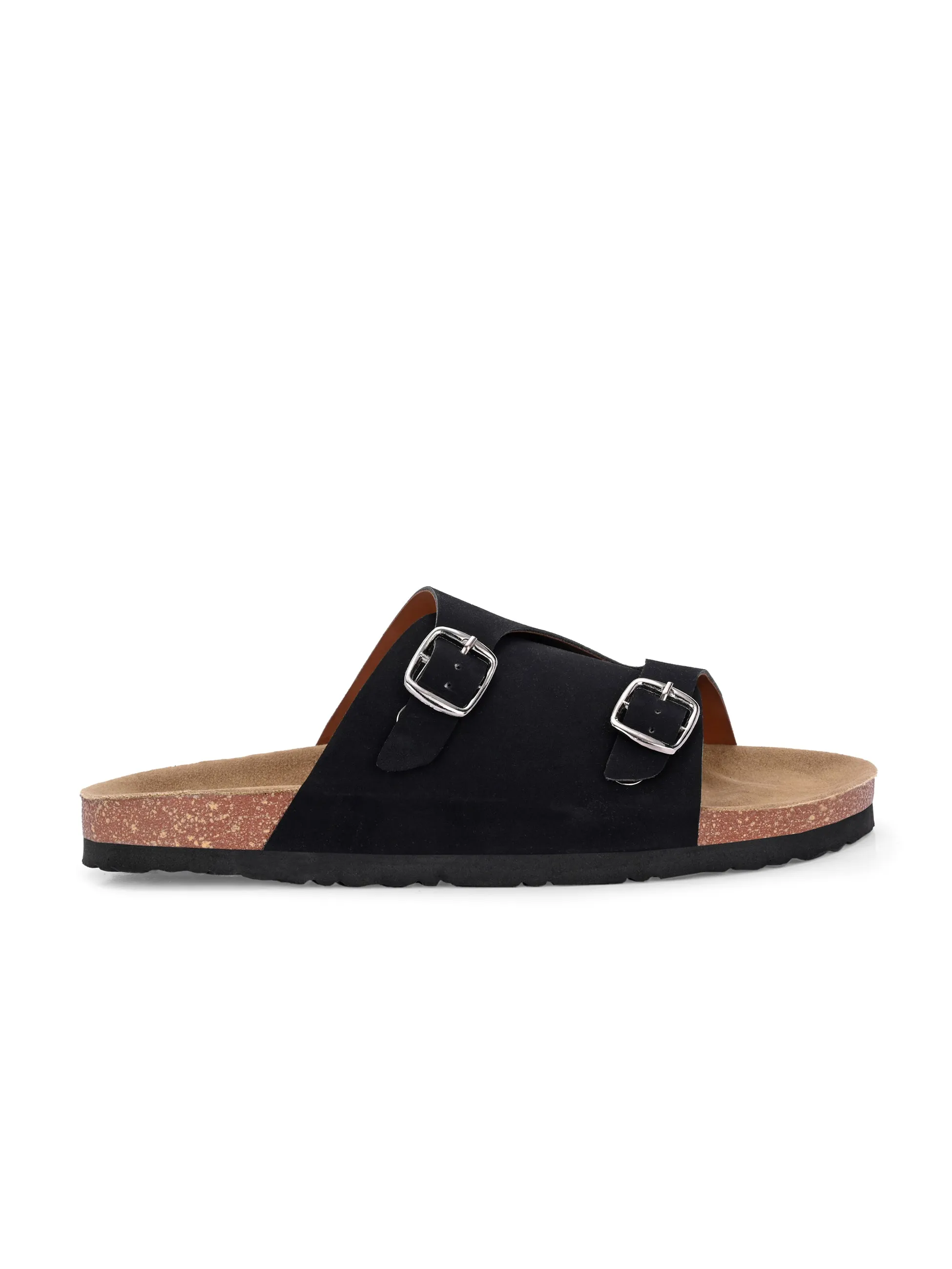 Ebony Dual-Strap Sandal