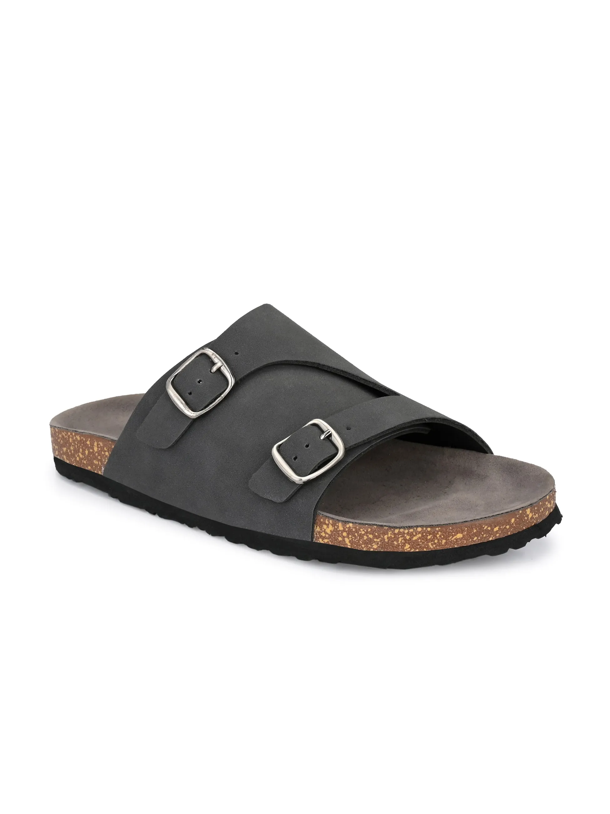 Ebony Dual-Strap Sandal