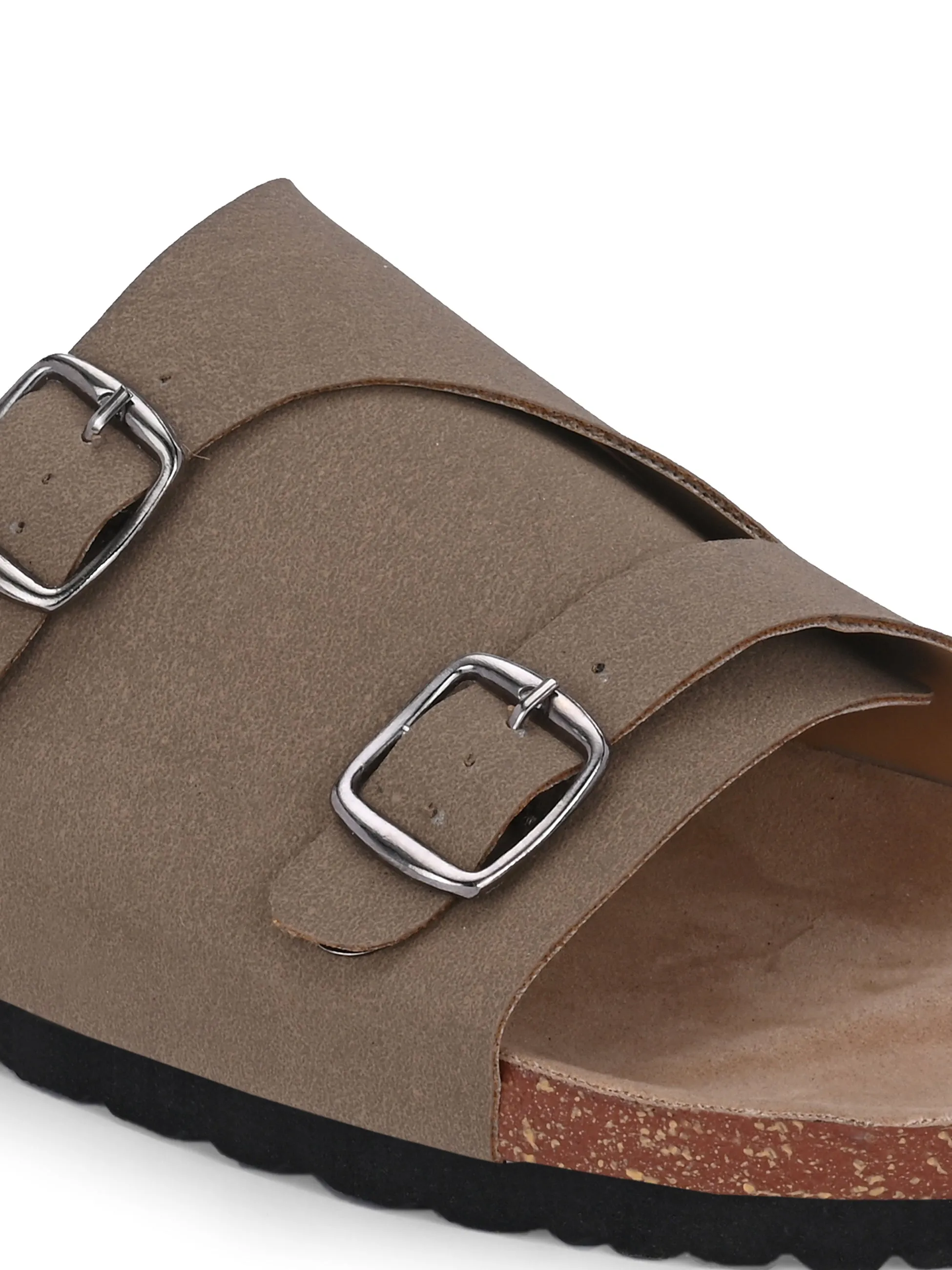 Ebony Dual-Strap Sandal