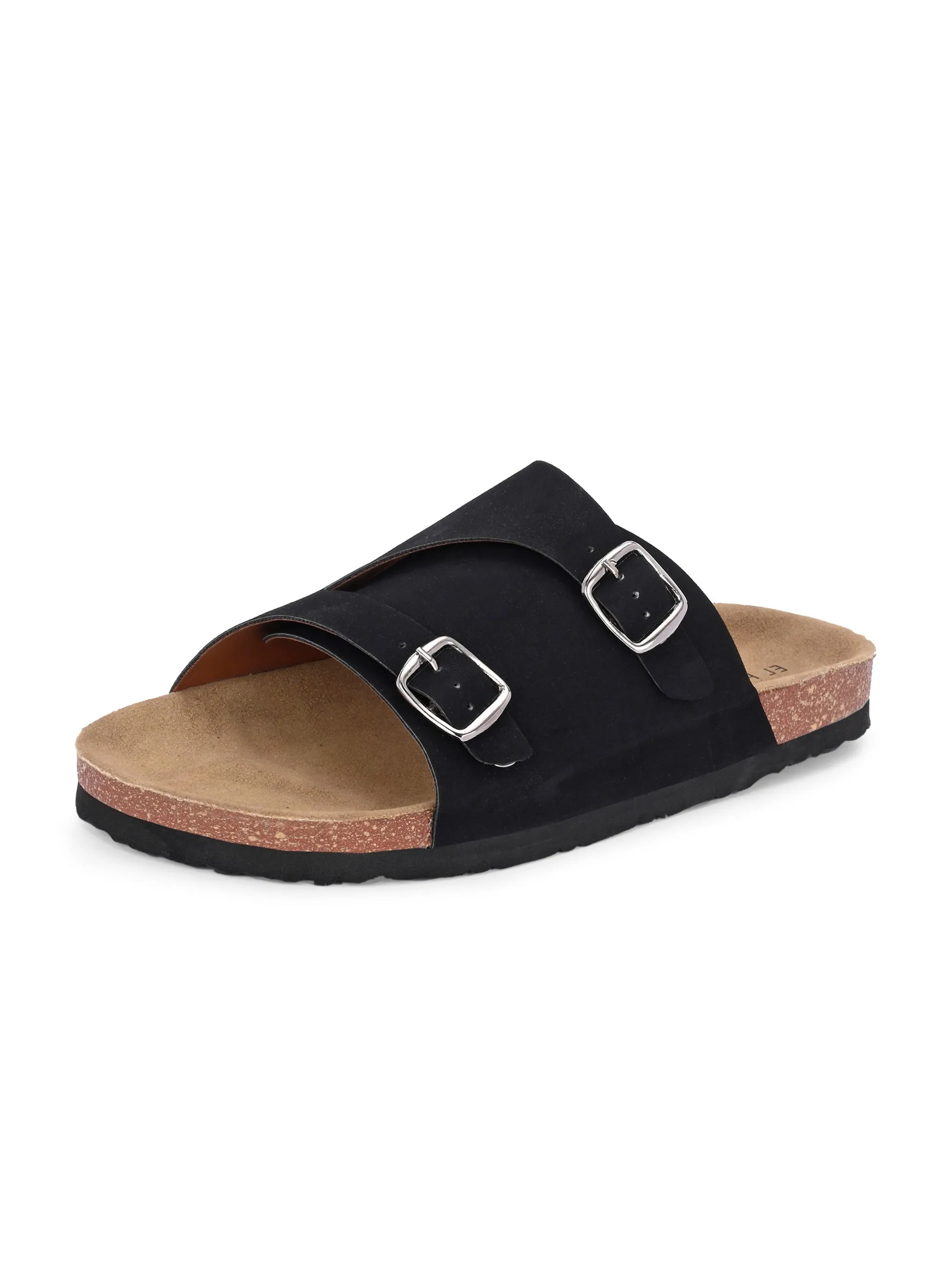 Ebony Dual-Strap Sandal