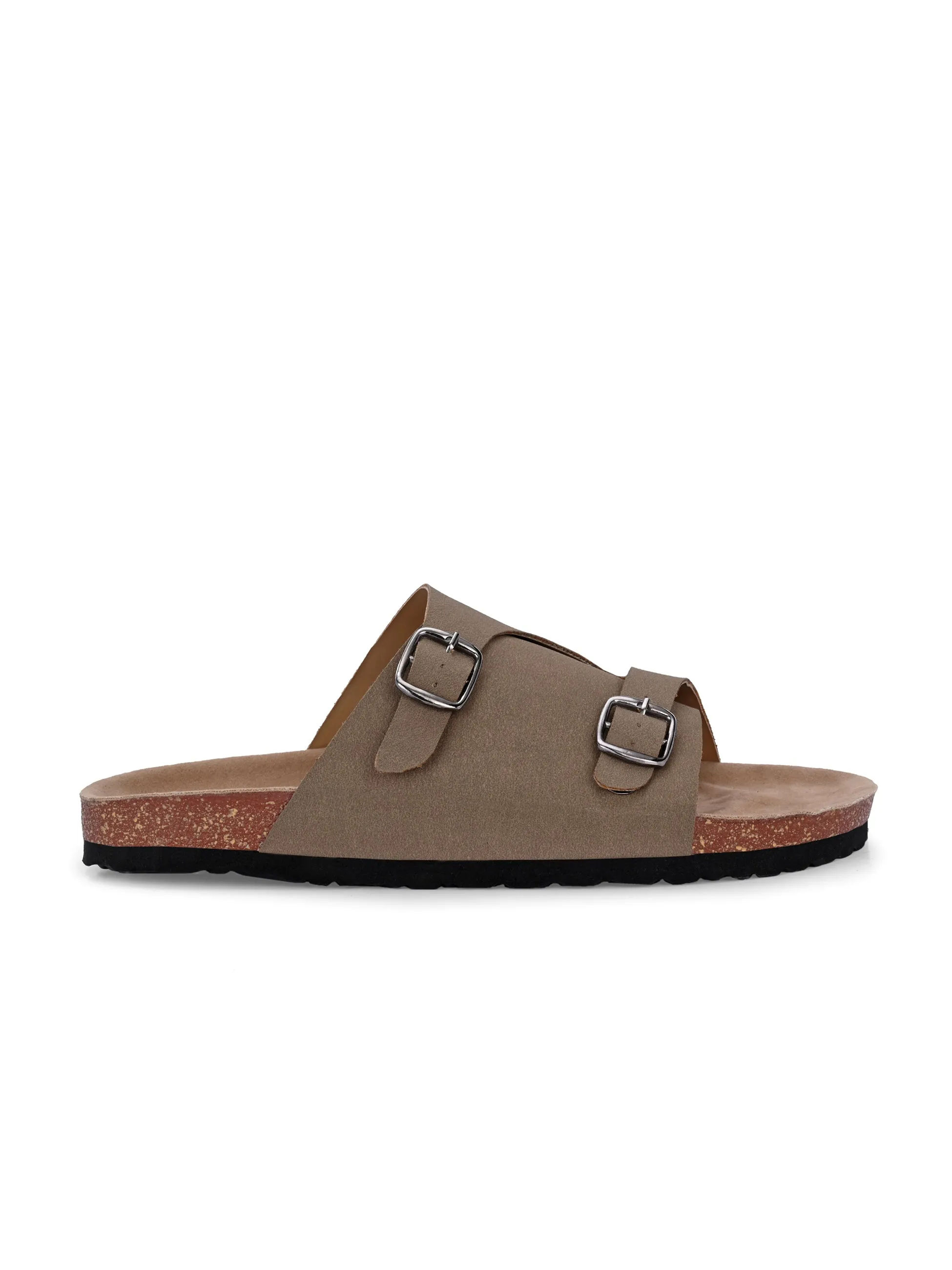 Ebony Dual-Strap Sandal