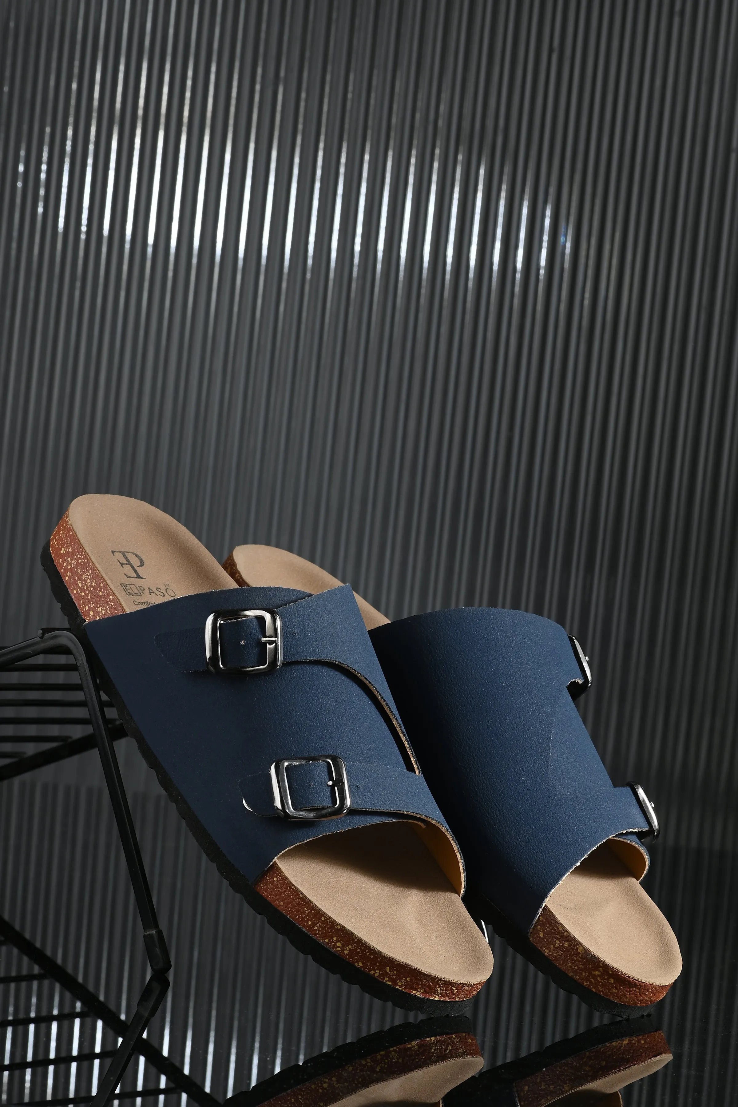 Ebony Dual-Strap Sandal
