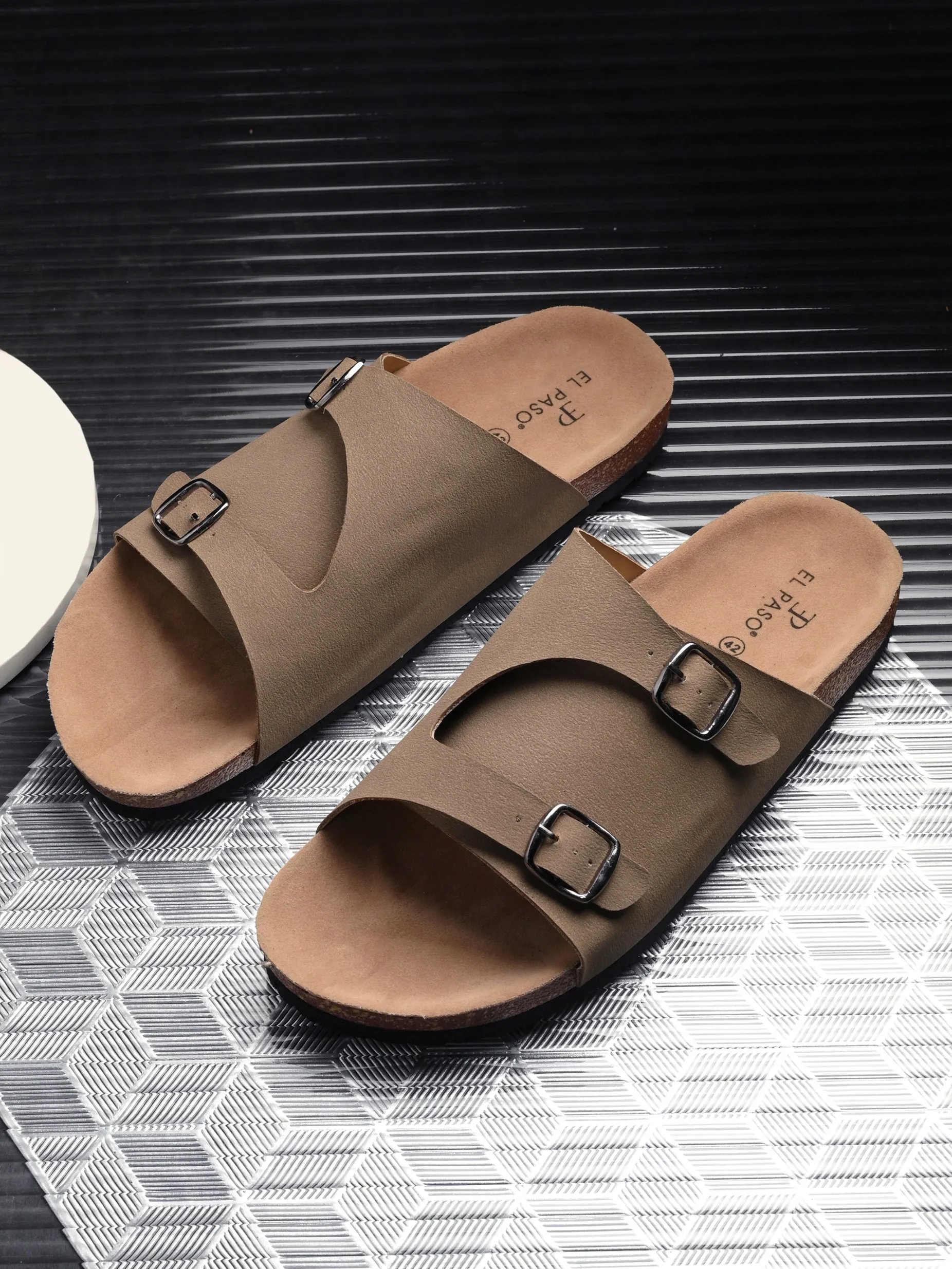 Ebony Dual-Strap Sandal