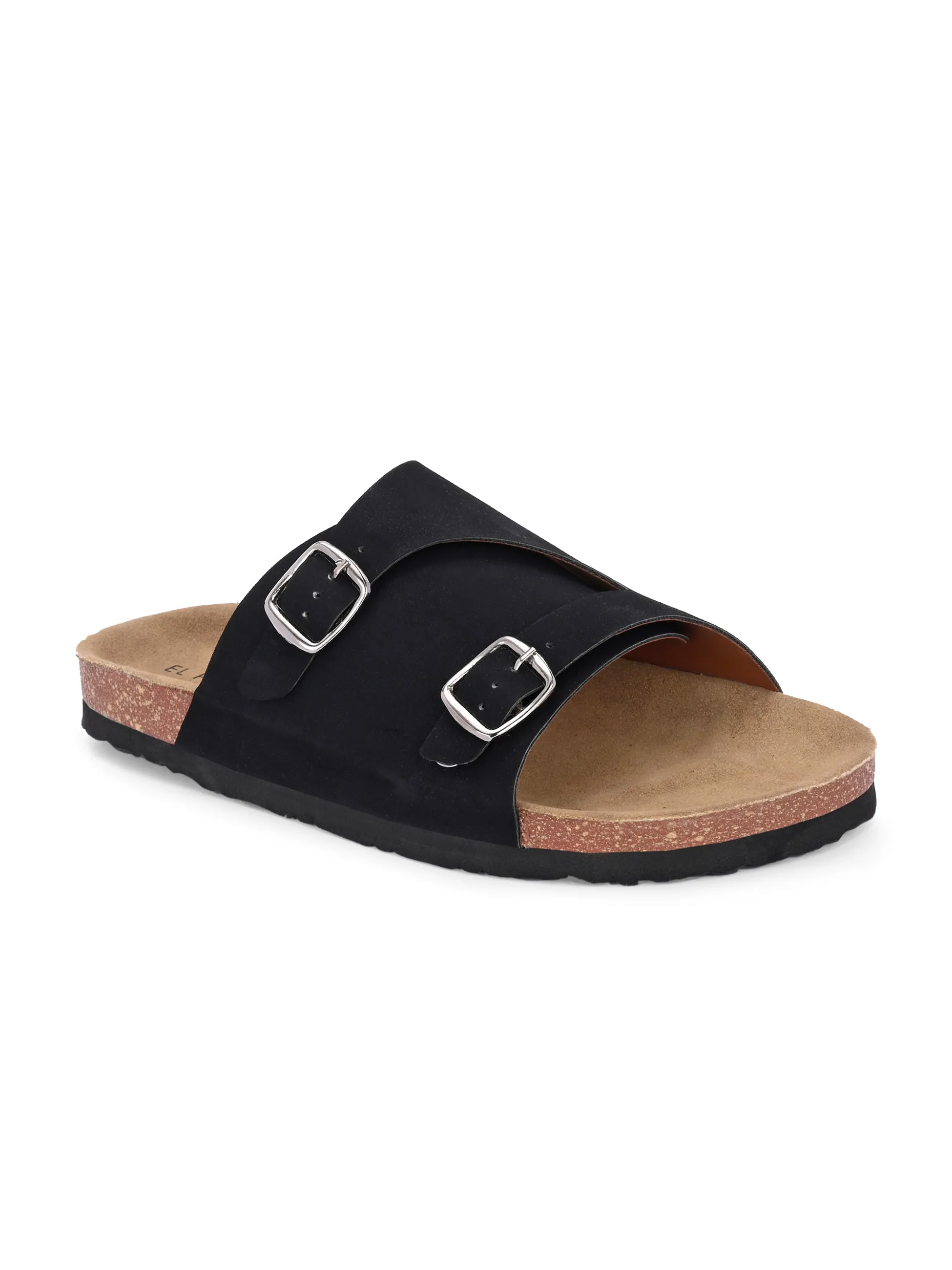 Ebony Dual-Strap Sandal
