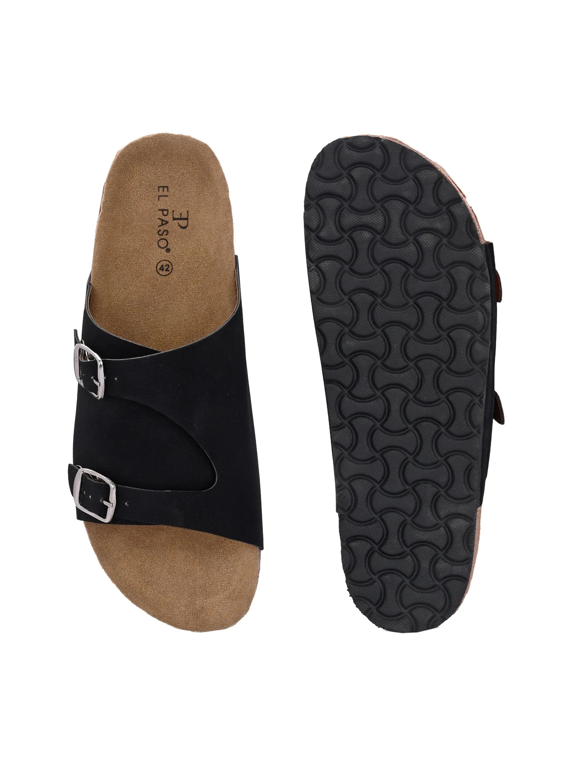 Ebony Dual-Strap Sandal