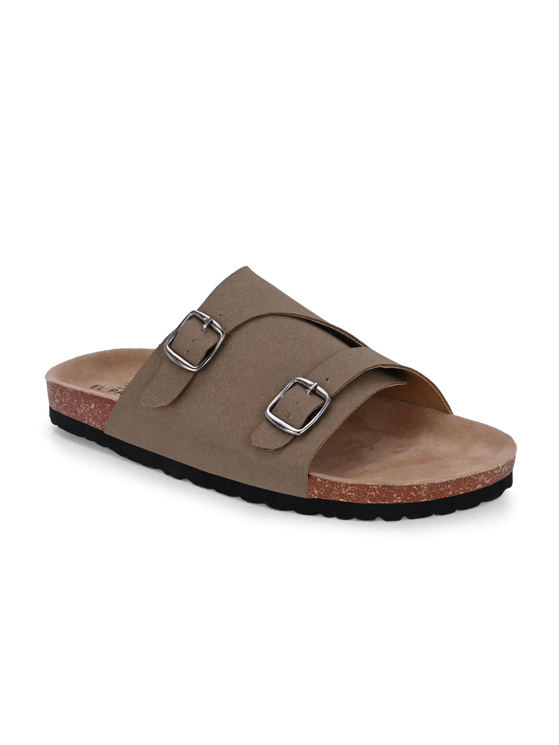 Ebony Dual-Strap Sandal