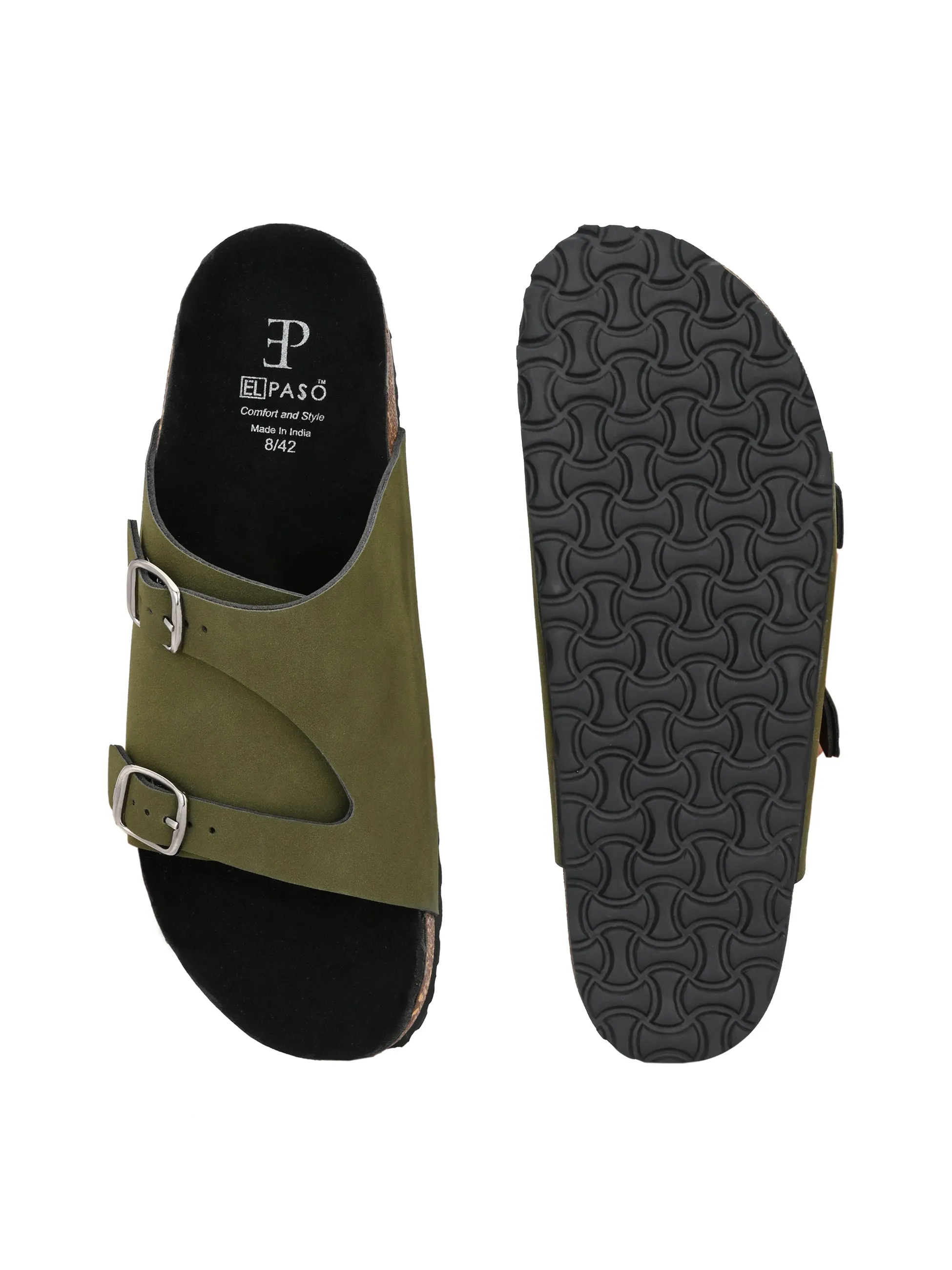 Ebony Dual-Strap Sandal