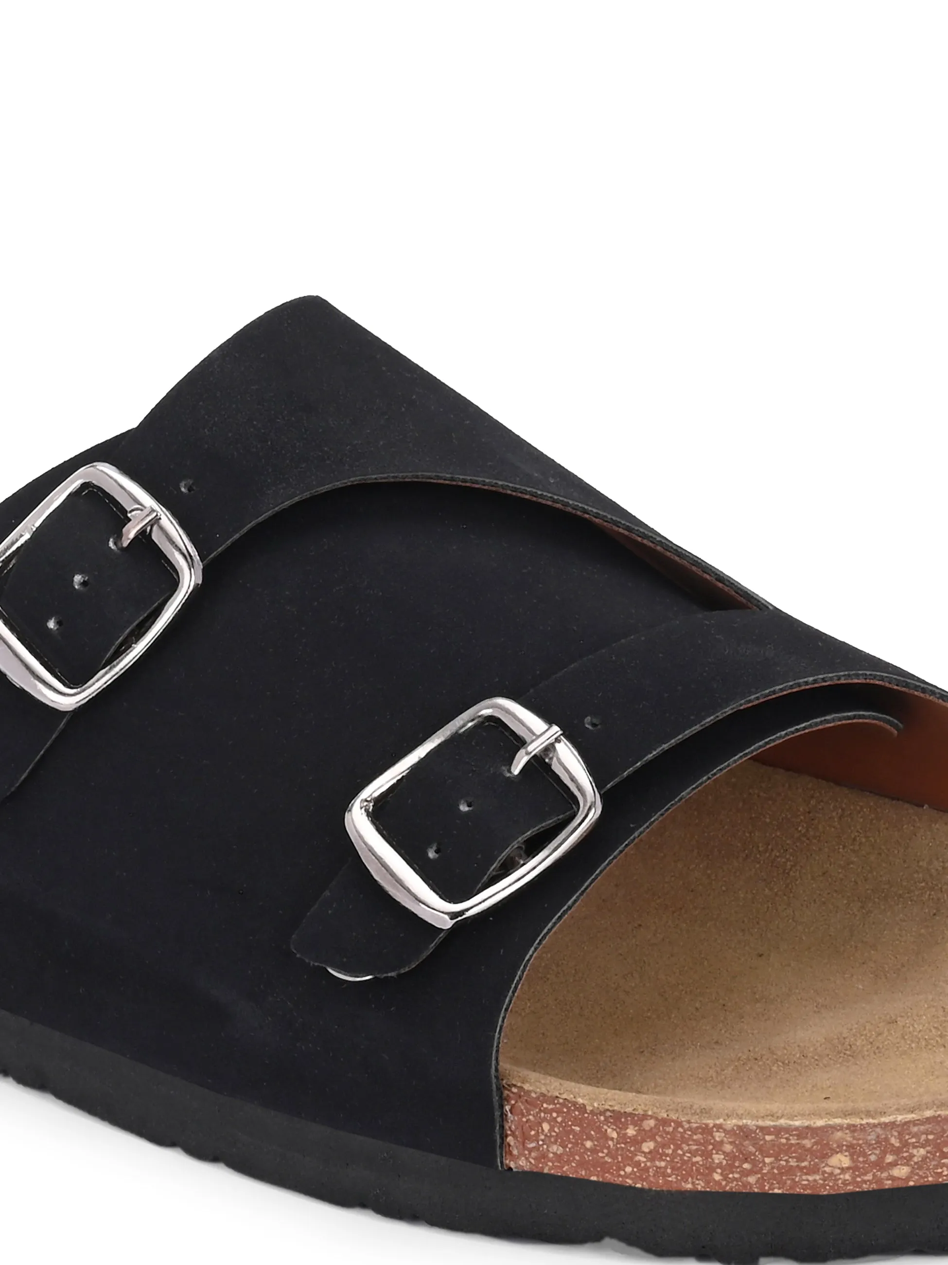Ebony Dual-Strap Sandal