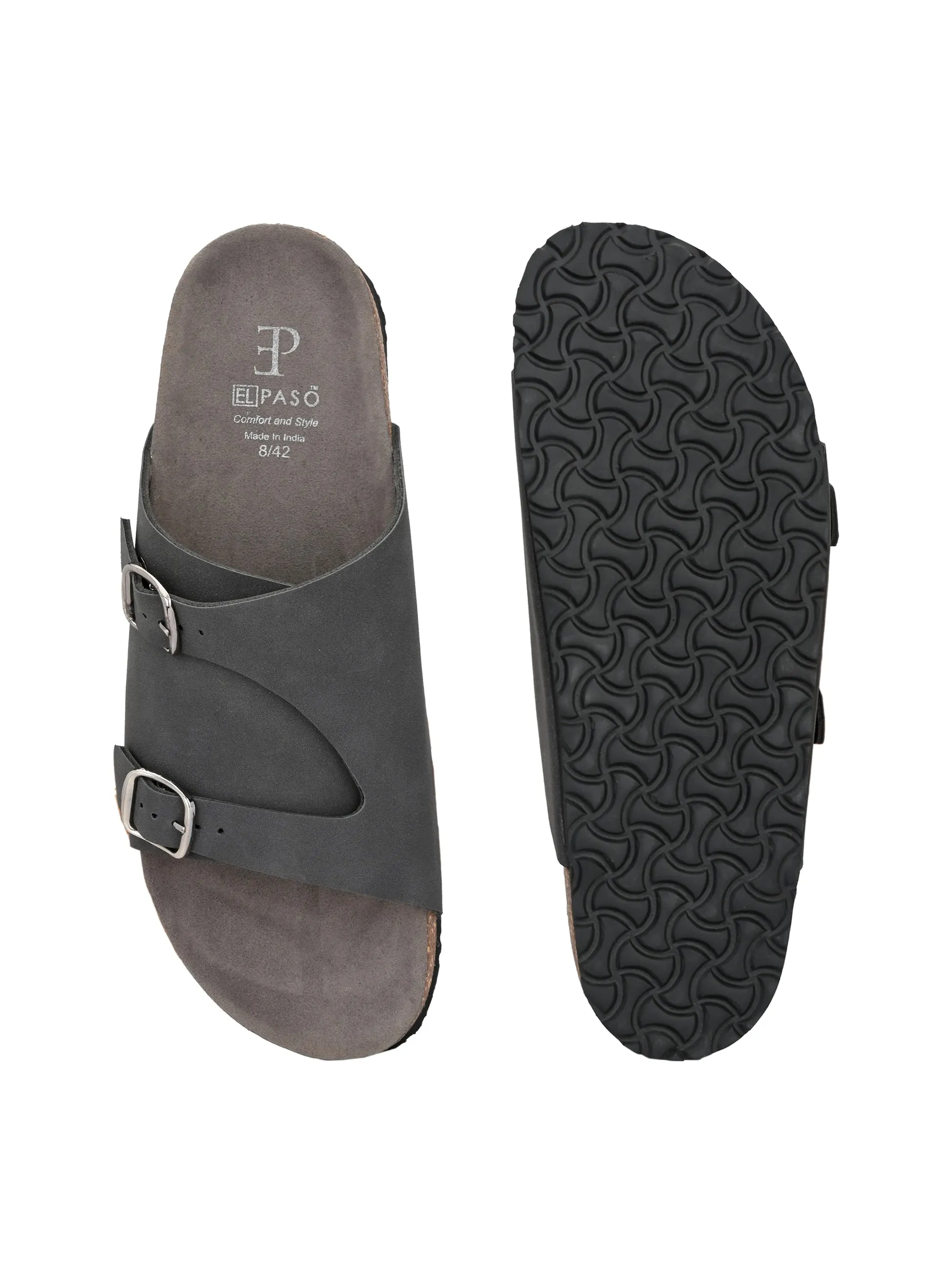 Ebony Dual-Strap Sandal