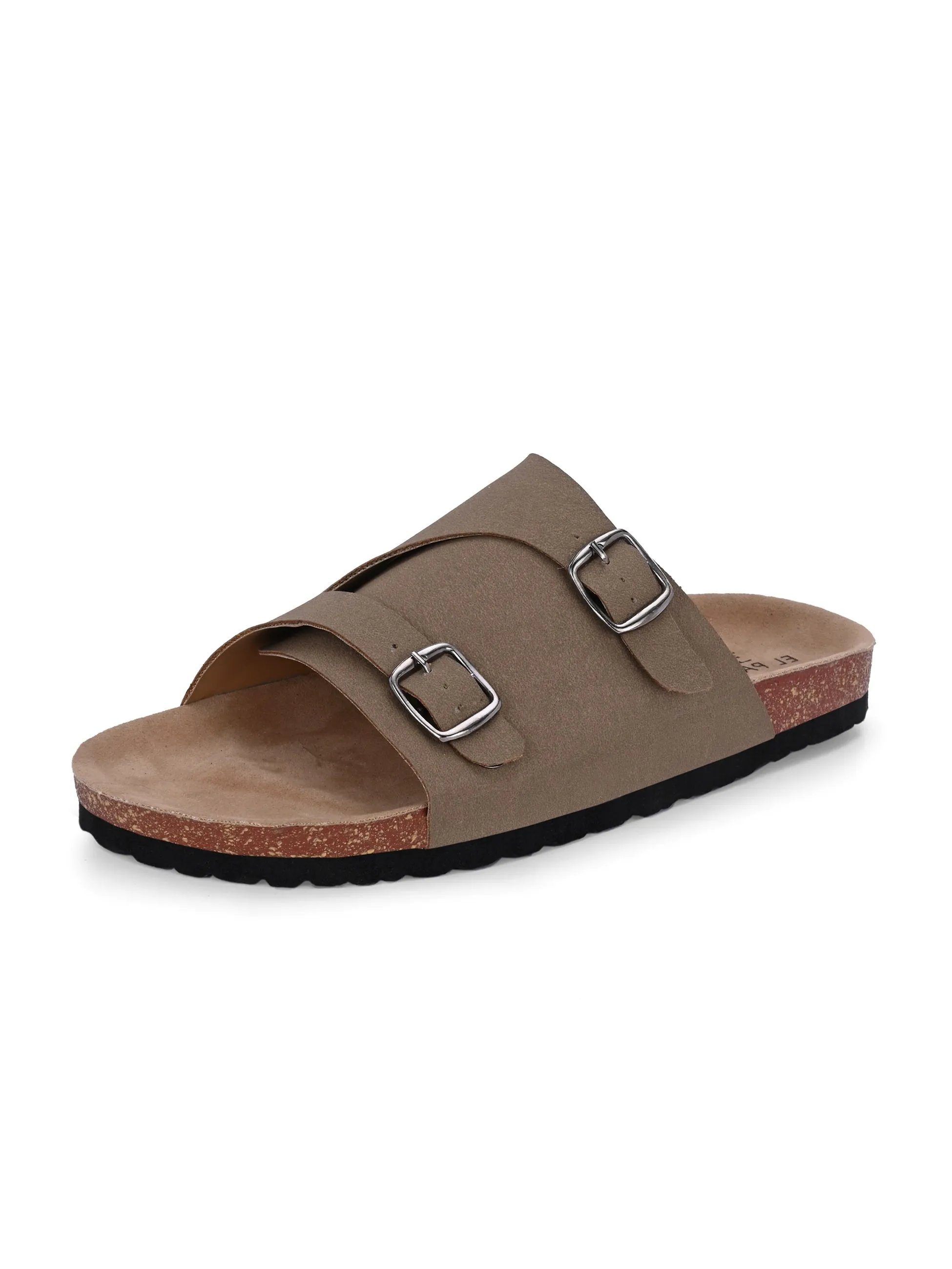 Ebony Dual-Strap Sandal