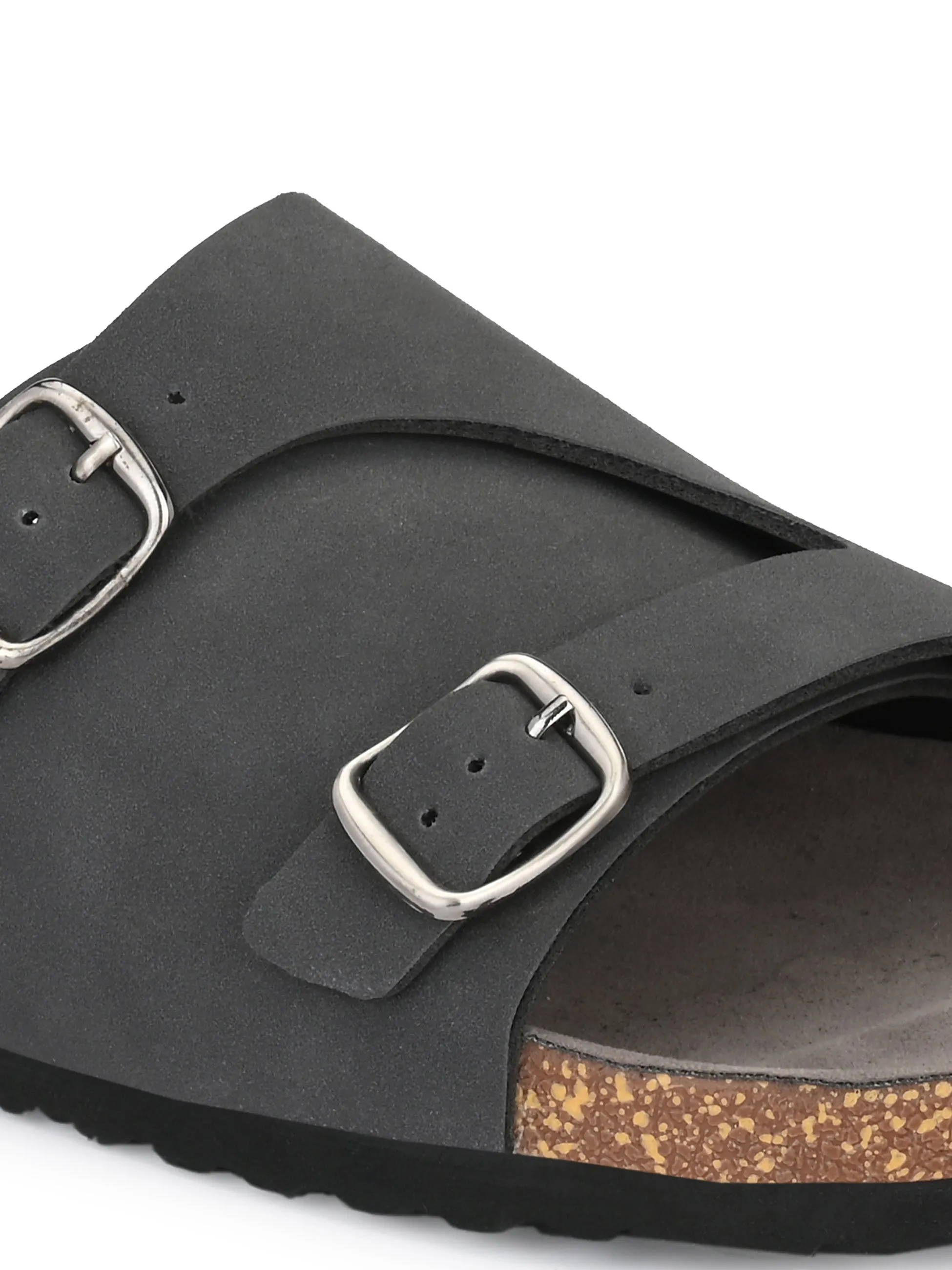 Ebony Dual-Strap Sandal