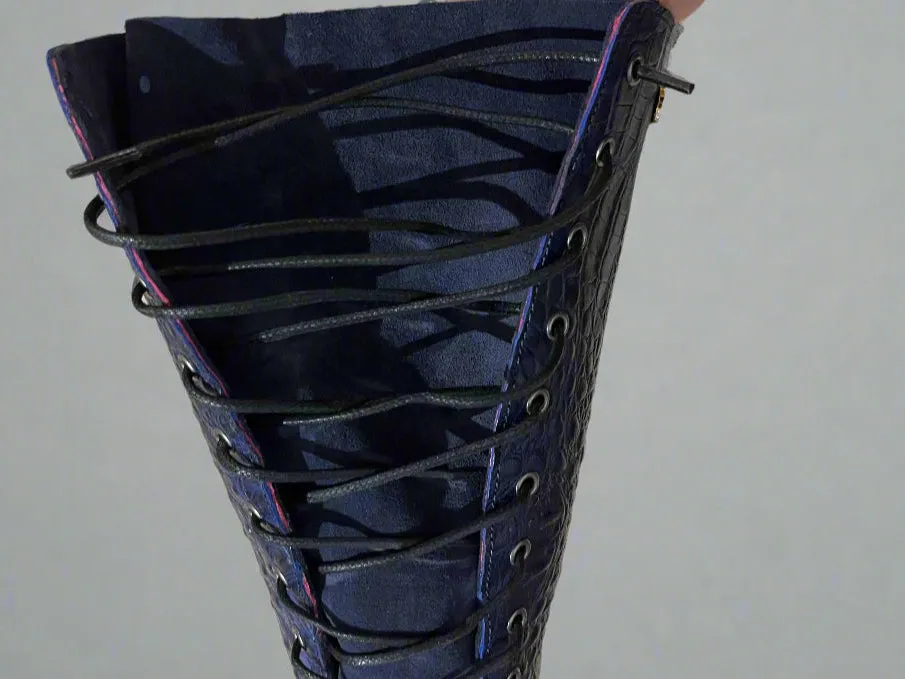 Empire - Navy long leg boot