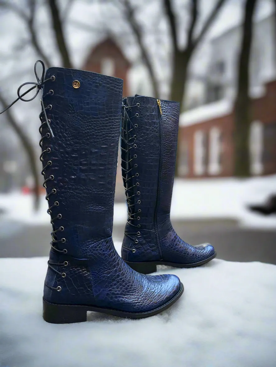 Empire - Navy long leg boot