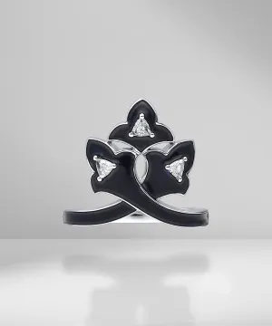Enamel Diamond Ring