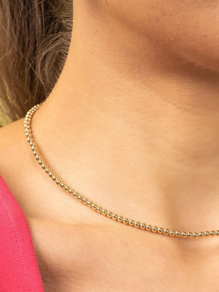 Everyday Beaded Necklace - 3mm