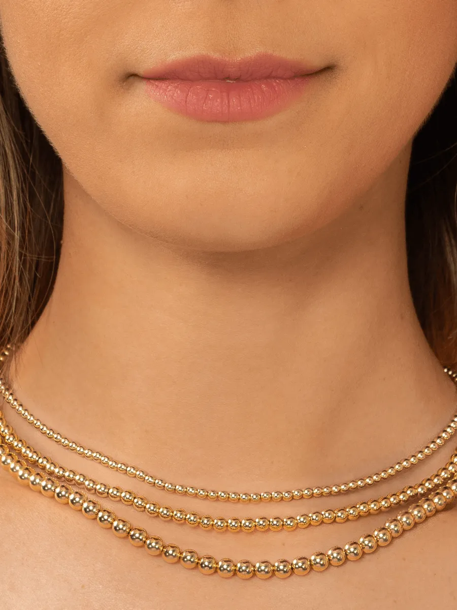 Everyday Beaded Necklace - 3mm