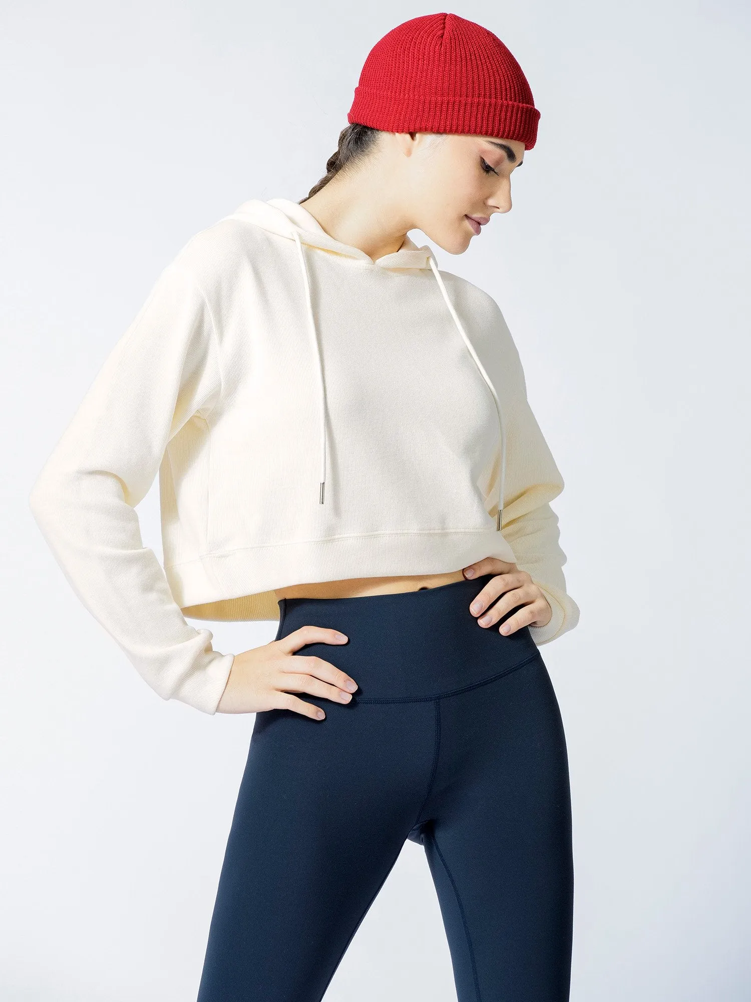 EVERYDAY BRIGHT HOODIE, ALMOND