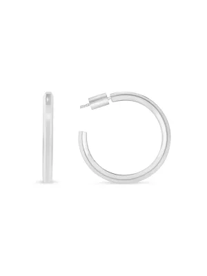 Everyday Hoop Earrings - Silver
