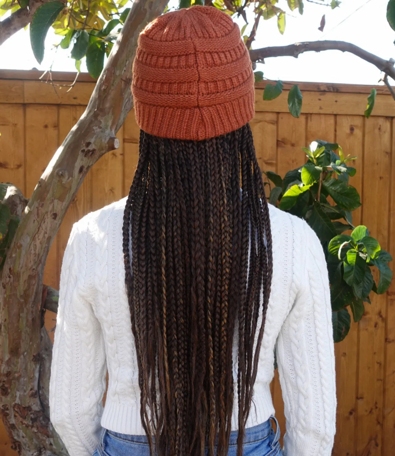 Everyday Knitted Beanie(Rust)