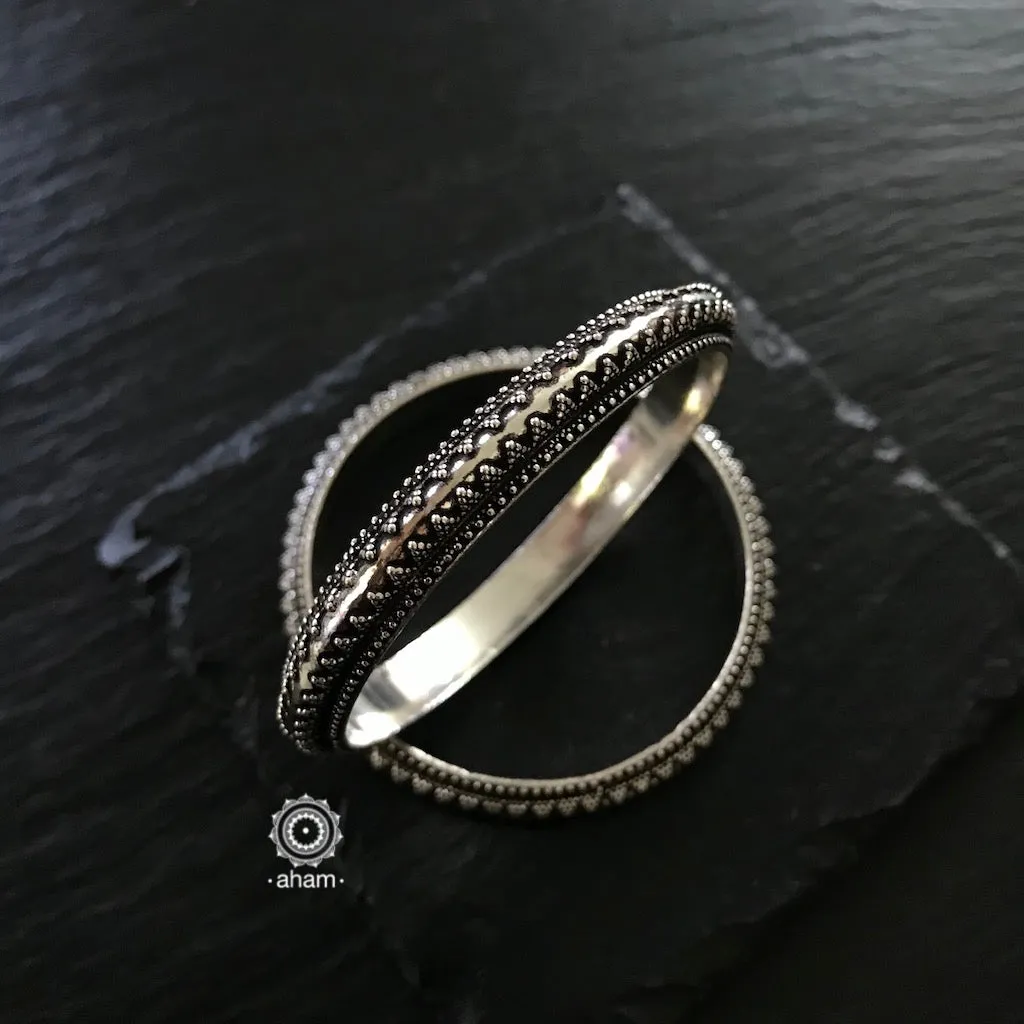 Everyday Silver Bangles (Size: 2.4)
