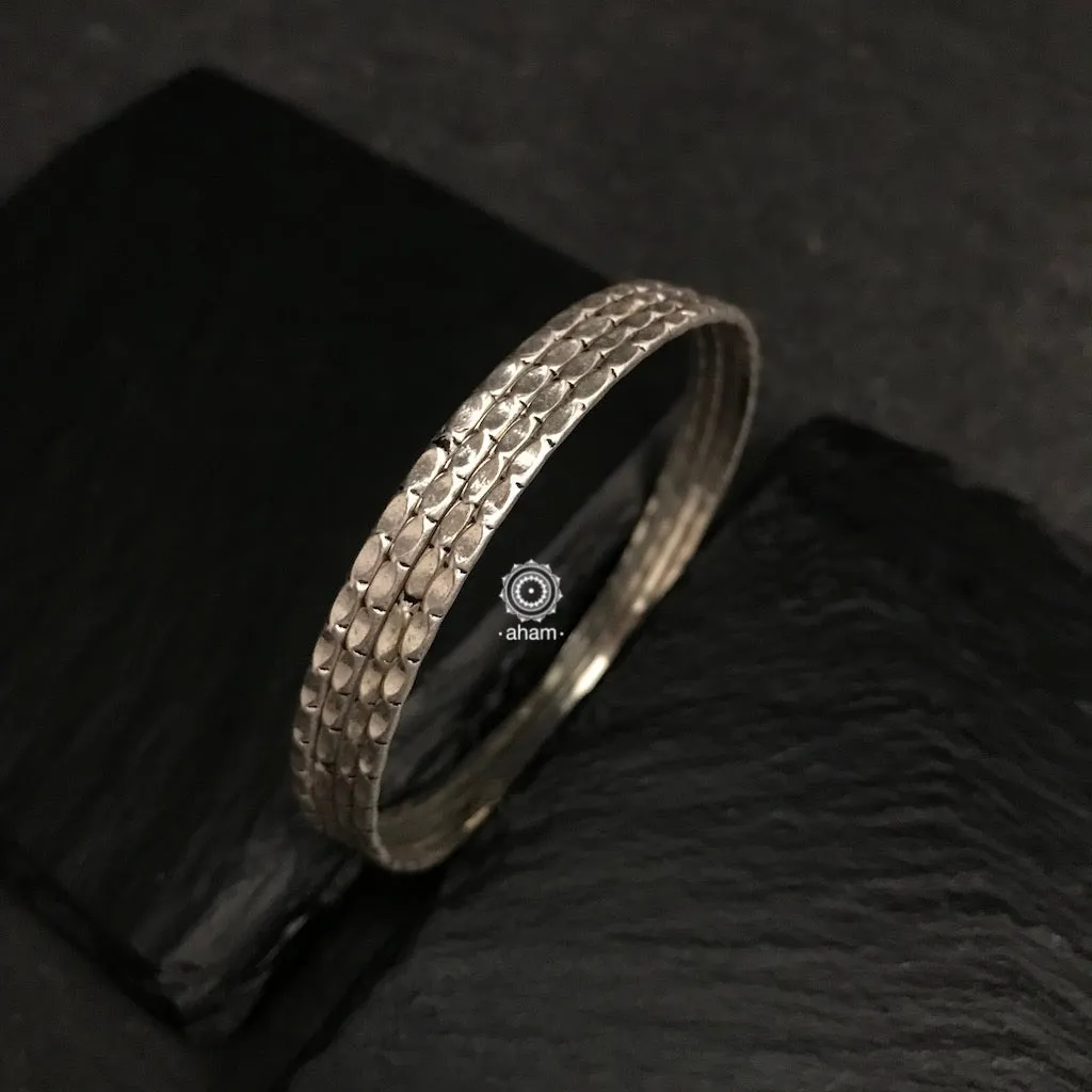 Everyday Silver Bangles (Size: 2.4)