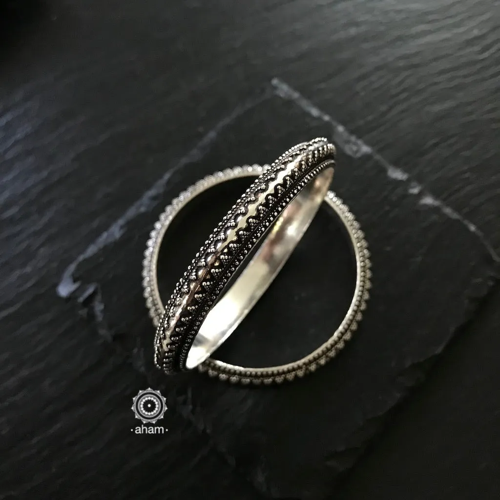 Everyday Silver Bangles (Size: 2.4)