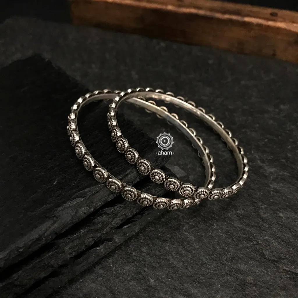Everyday Silver Bangles (Size: 2.6)