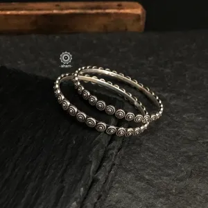 Everyday Silver Bangles (Size: 2.6)