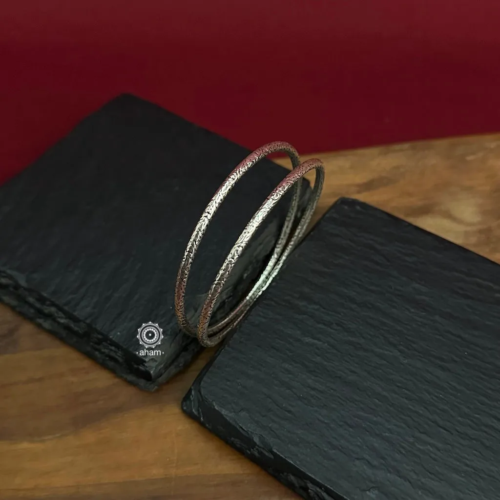 Everyday Silver Bangles (Size: 2.6)