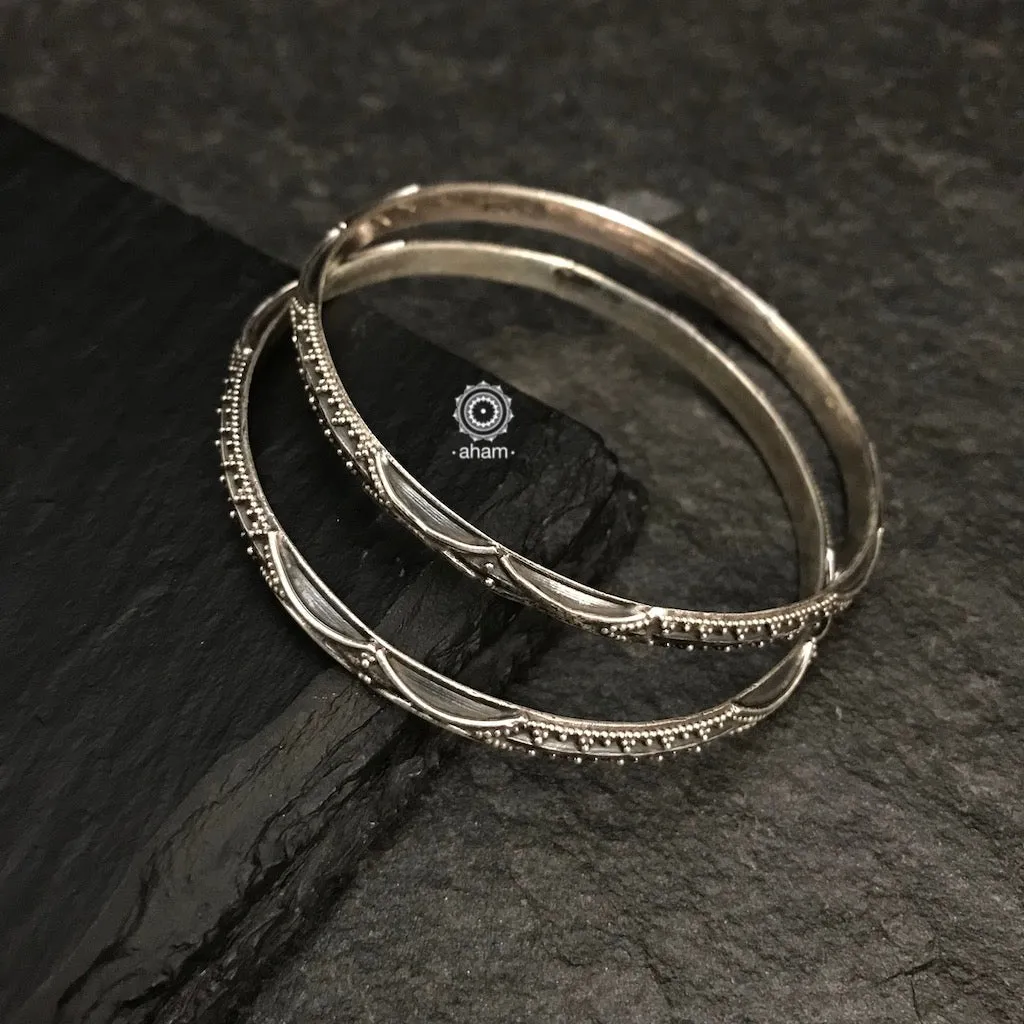 Everyday Silver Bangles (Size: 2.6)