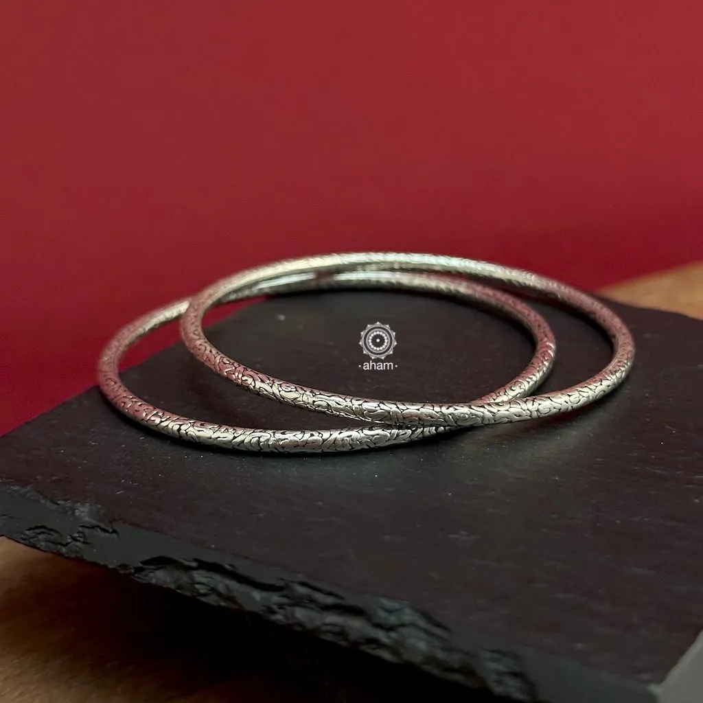 Everyday Silver Bangles (Size: 2.6)