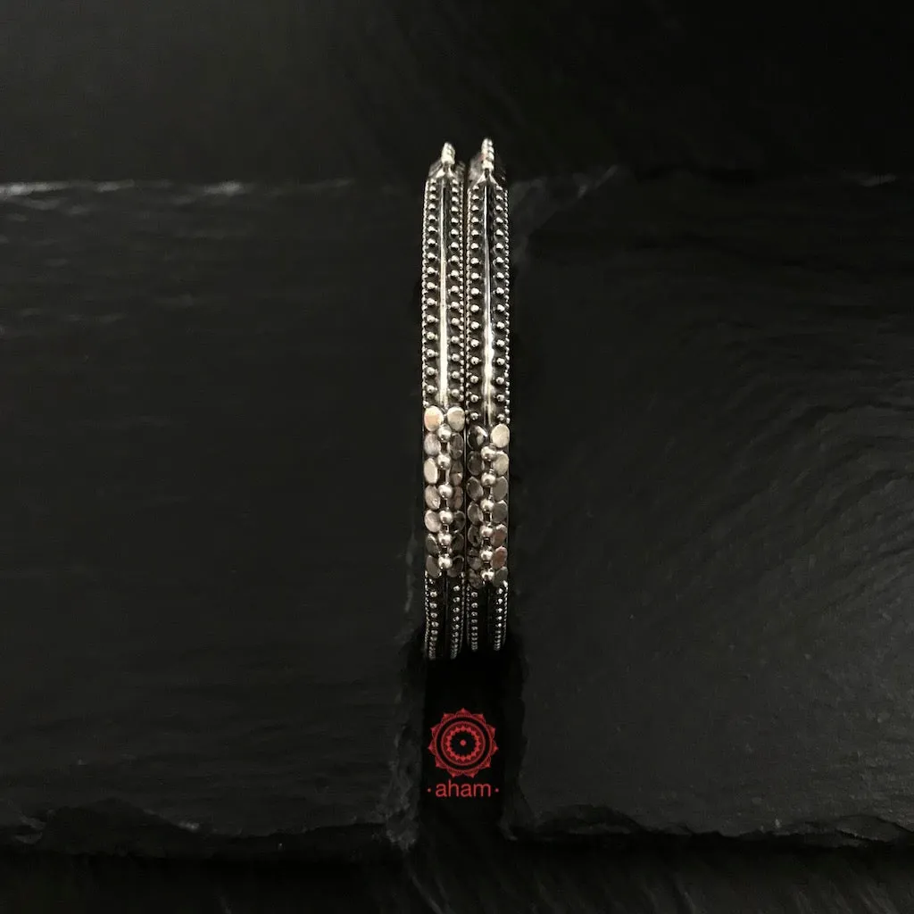 Everyday Silver Bangles (Size: 2.8, 2.10)