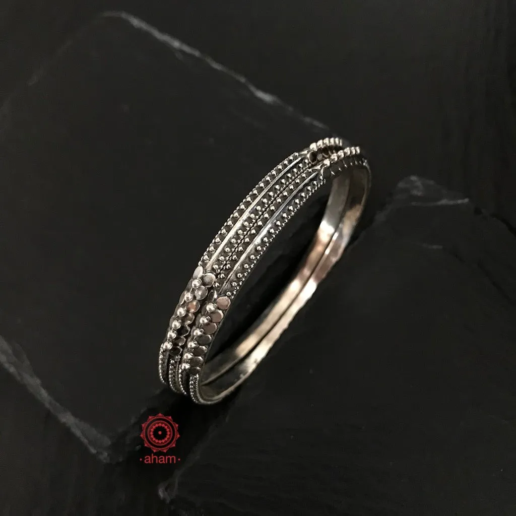Everyday Silver Bangles (Size: 2.8, 2.10)