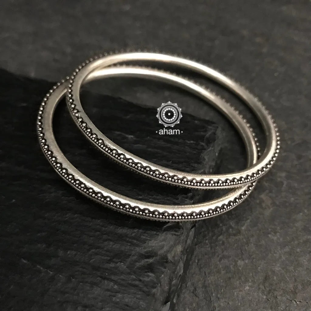Everyday Silver Bangles (Size: 2.8)