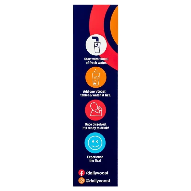 [Expiry: 06/2025] Voost Vitamin B  Performance (Orange Flavour) Effervescent 60 Tablets