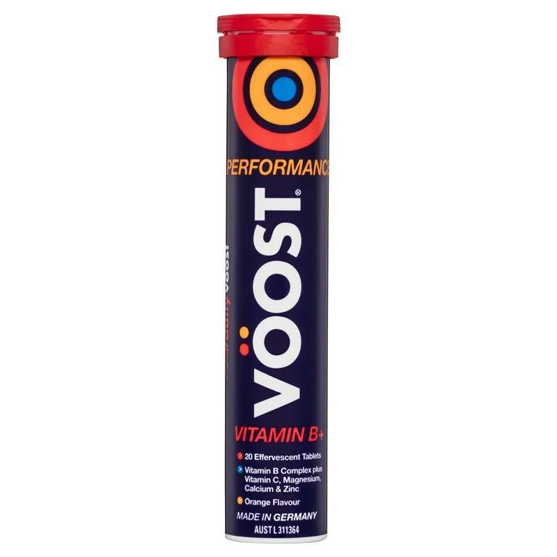 [Expiry: 06/2025] Voost Vitamin B  Performance (Orange Flavour) Effervescent 60 Tablets
