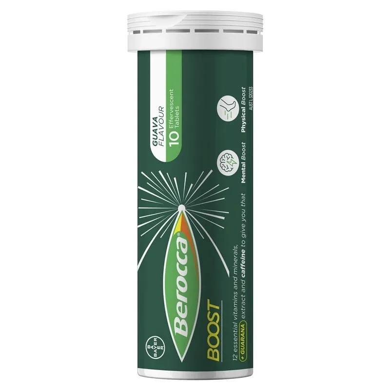 [Expiry: 06/2026] Berocca Boost Energy Vitamin With Guarana 20 Effervescent Tablets