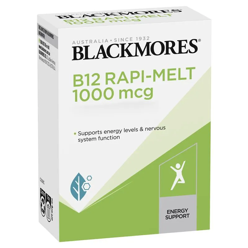 [Expiry; 09/2025] Blackmores B12 Rapi-Melt 1000 mcg 60 Melts