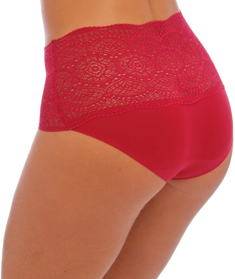 Fantasie Lace Ease Invisible Stretch Full Brief - Red
