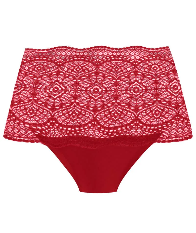 Fantasie Lace Ease Invisible Stretch Full Brief - Red
