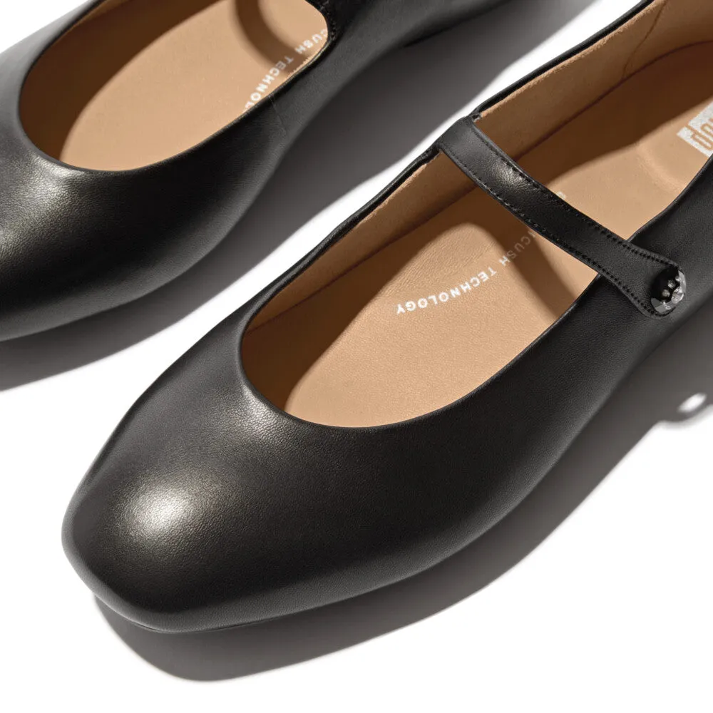 FitFlop Delicato Crystal-Cluster Soft M/Leather Mary Janes