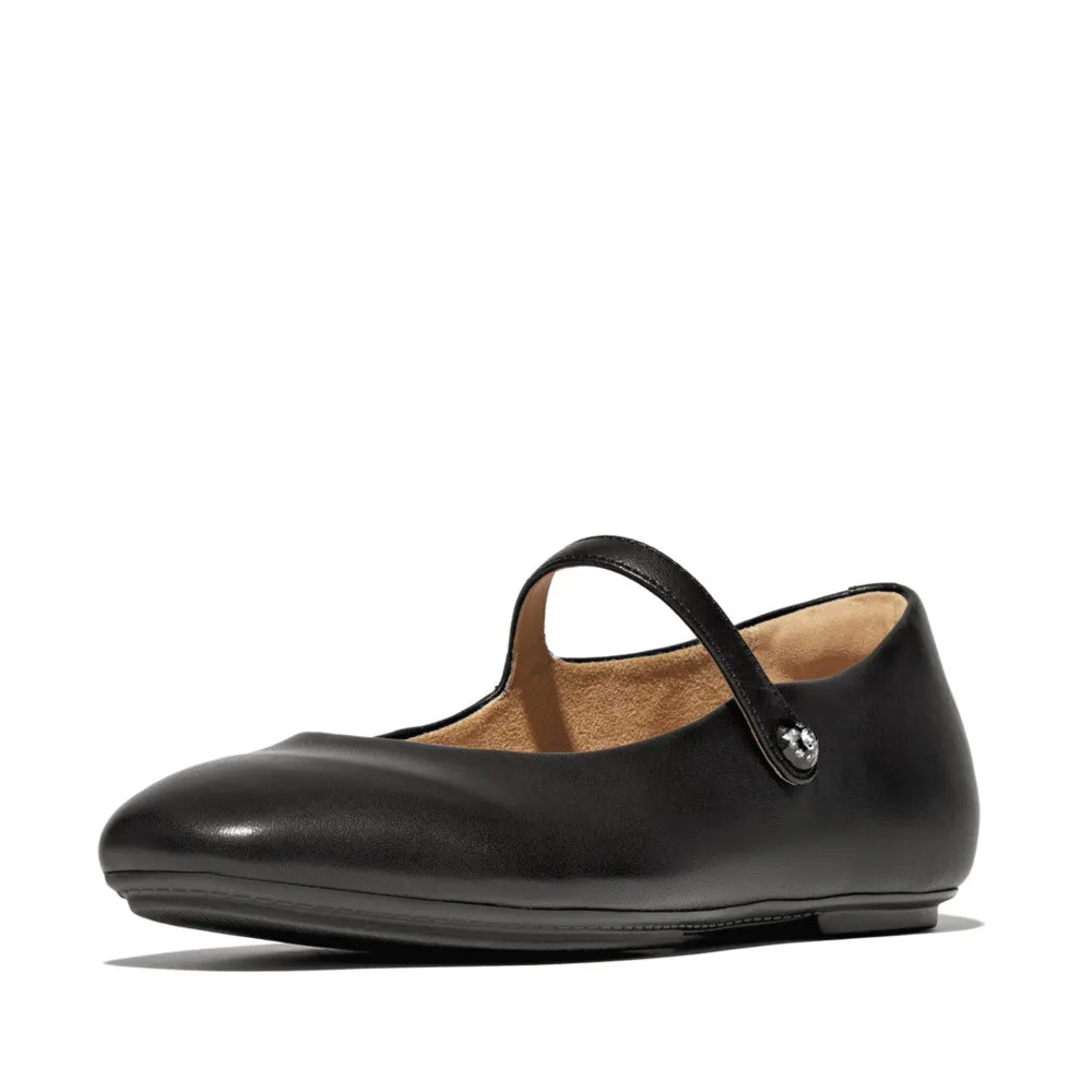 FitFlop Delicato Crystal-Cluster Soft M/Leather Mary Janes