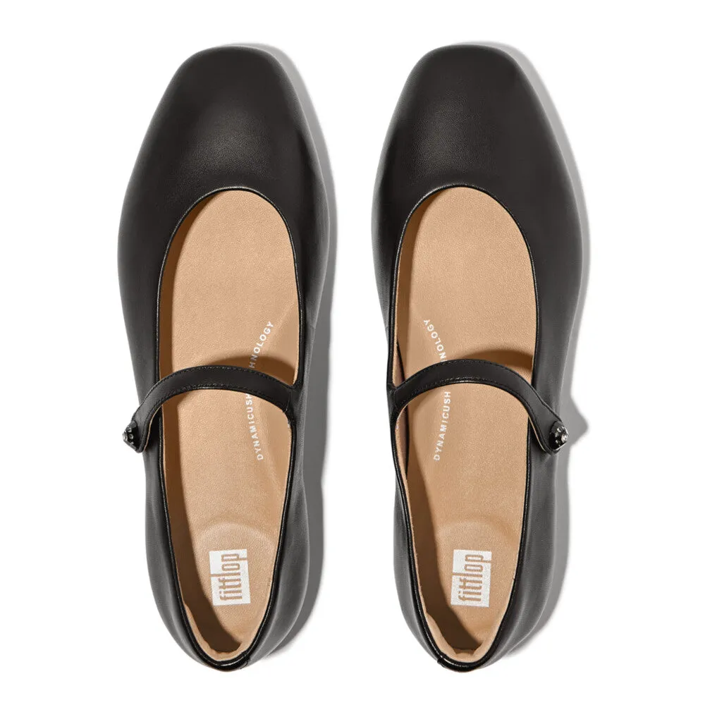 FitFlop Delicato Crystal-Cluster Soft M/Leather Mary Janes