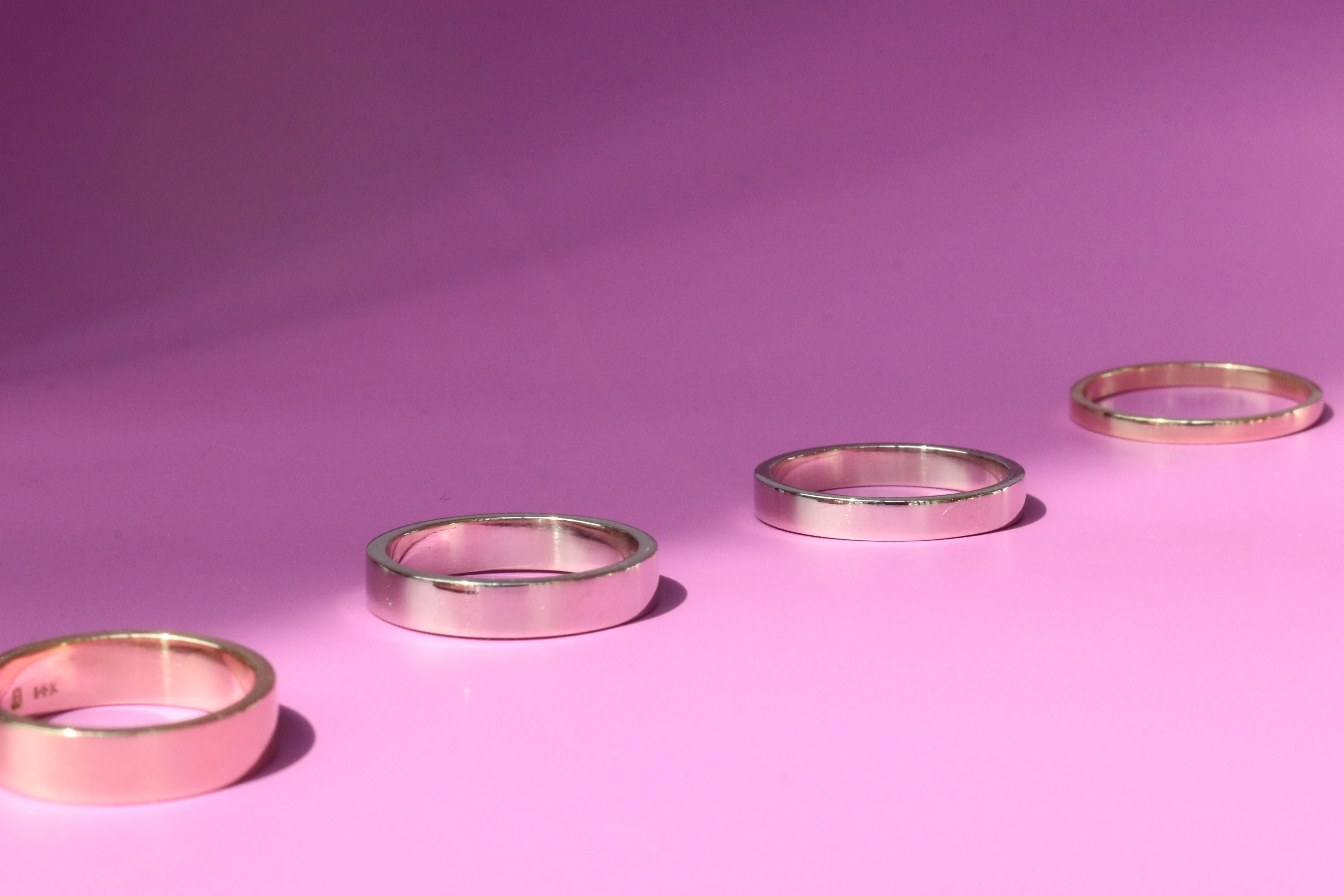 Flat Band / 3.5mm in Platinum