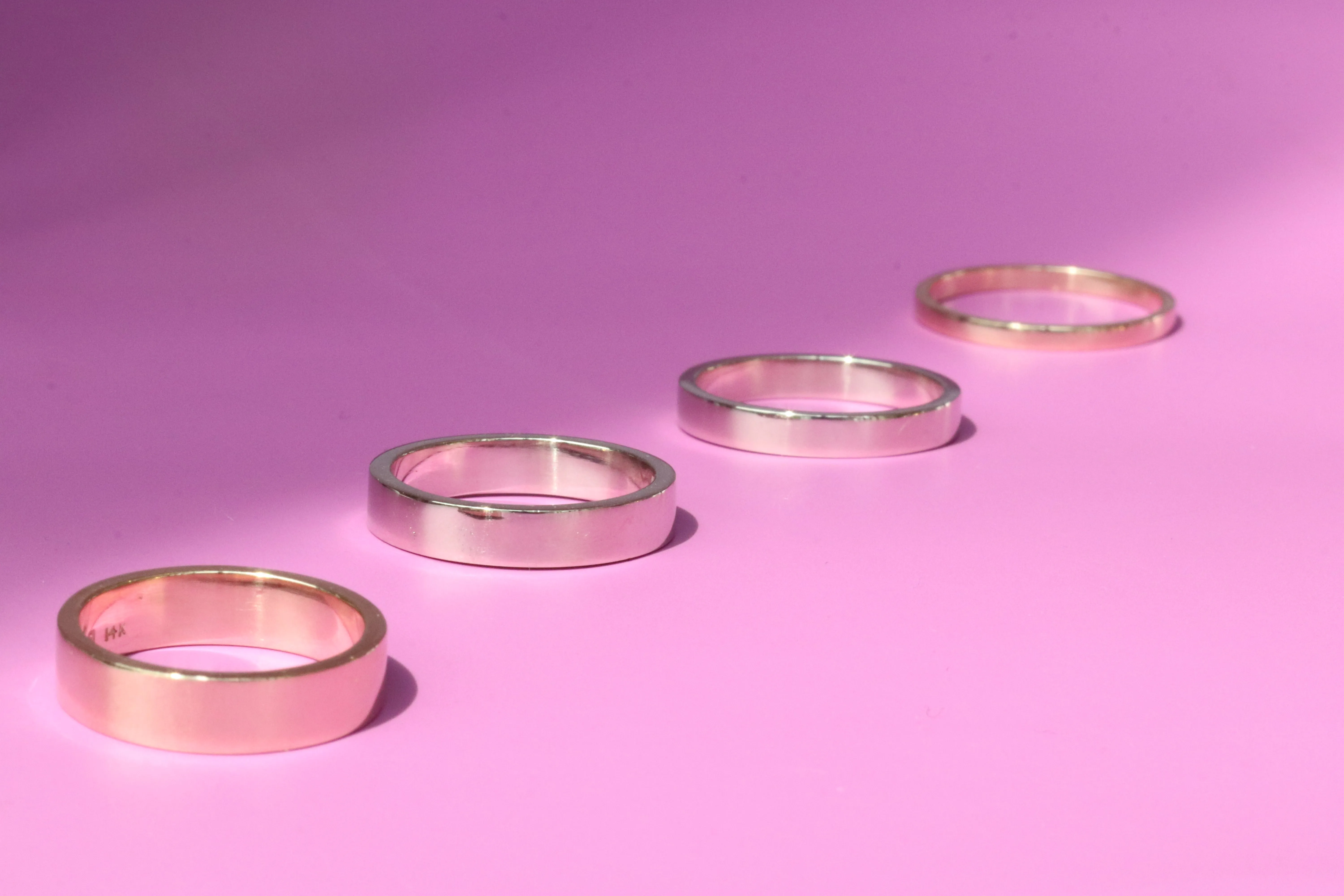 Flat Band / 4.5mm in 18k Gold