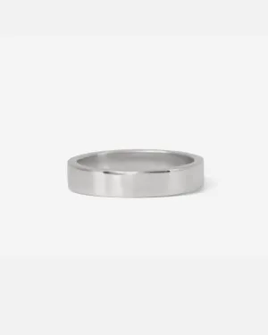 Flat Band / 4.5mm in Platinum