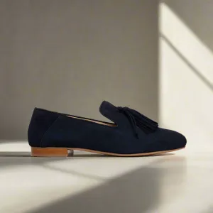 Freya - Deep Navy suede